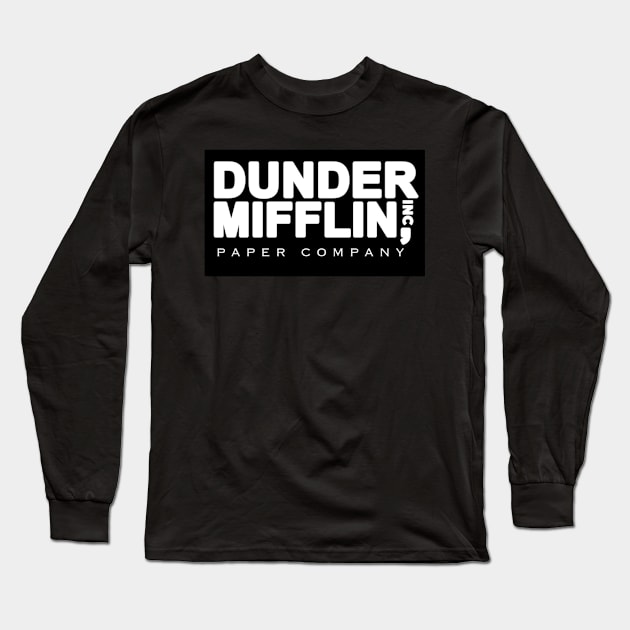 DUNDER MIFFLIN paper company - the office Long Sleeve T-Shirt by digitalsbyannnn